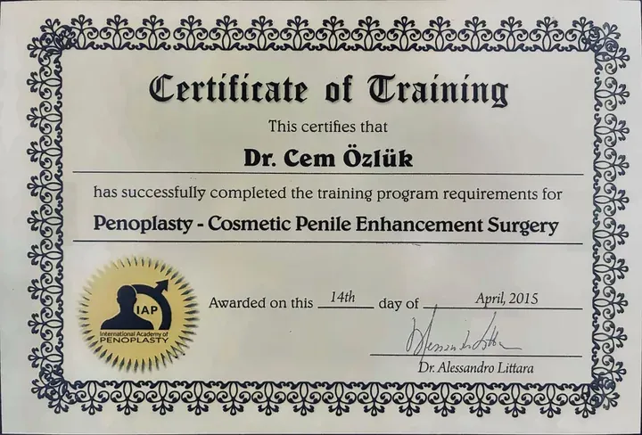 Penoplasty – Cosmetic Penile Enhancement Surgery Eğitimi