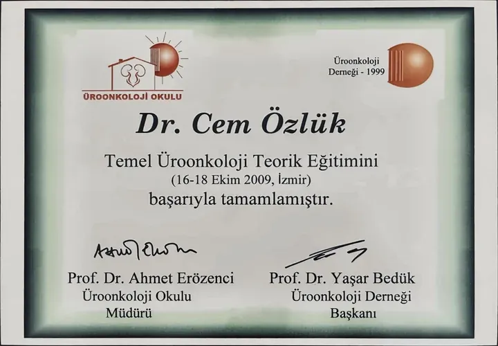 Temel Üroonkoloji Teorik Eğitimi — Op. Dr. Cem Özlük